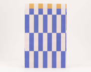 Papieren zakken Bold Stripes, blauw / ivoor: Groot (17x27cm)