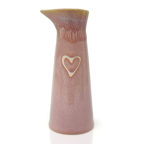 Steengoed melkkan "Hart" roze