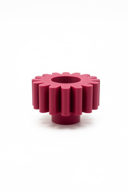 3D geprinte modulaire kaarsenstandaard middenstuk kleine bloem plum
