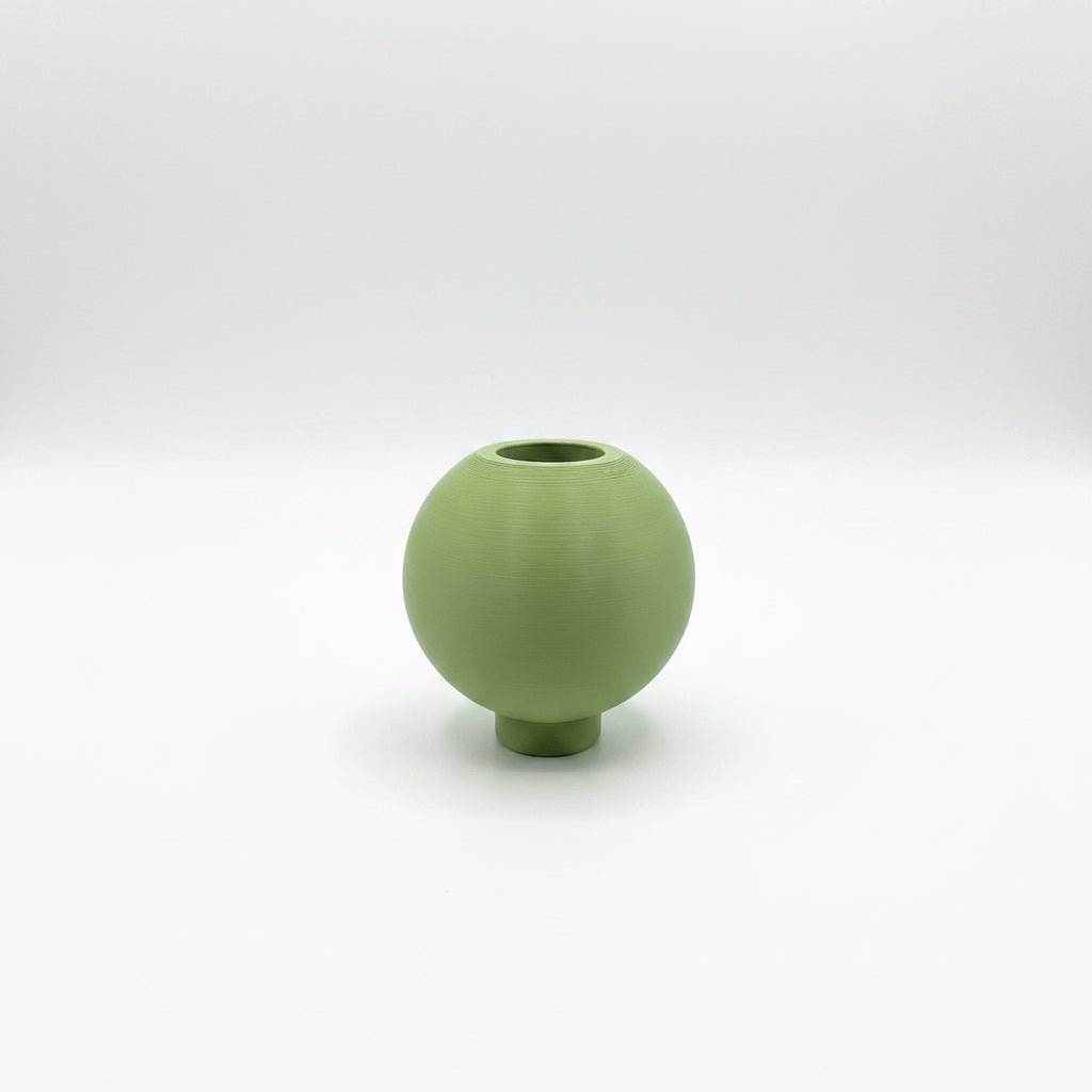 3D geprinte modulaire kaarsenstandaard middenstuk olijf groen