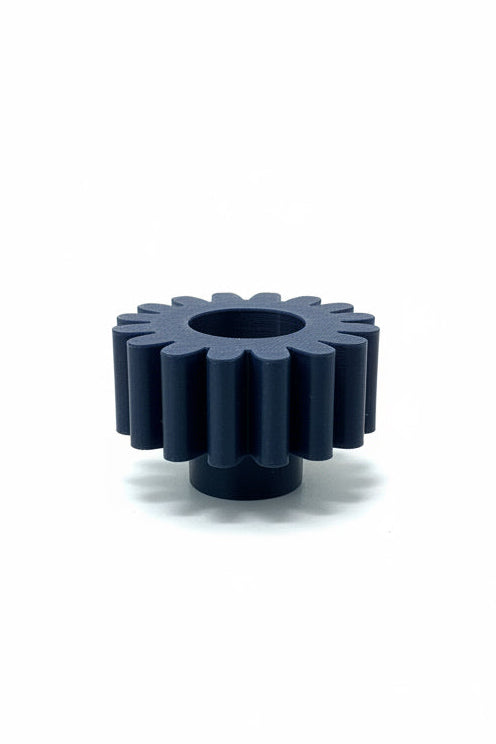 3D geprint modulair tussenstuk bloem donker blauw