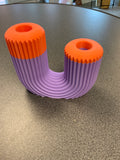 3d geprinte kaarsenstandaard multi color