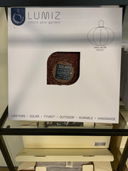 Lumiz Solar Lampion Oval Mosaic - 40cm - Plum
