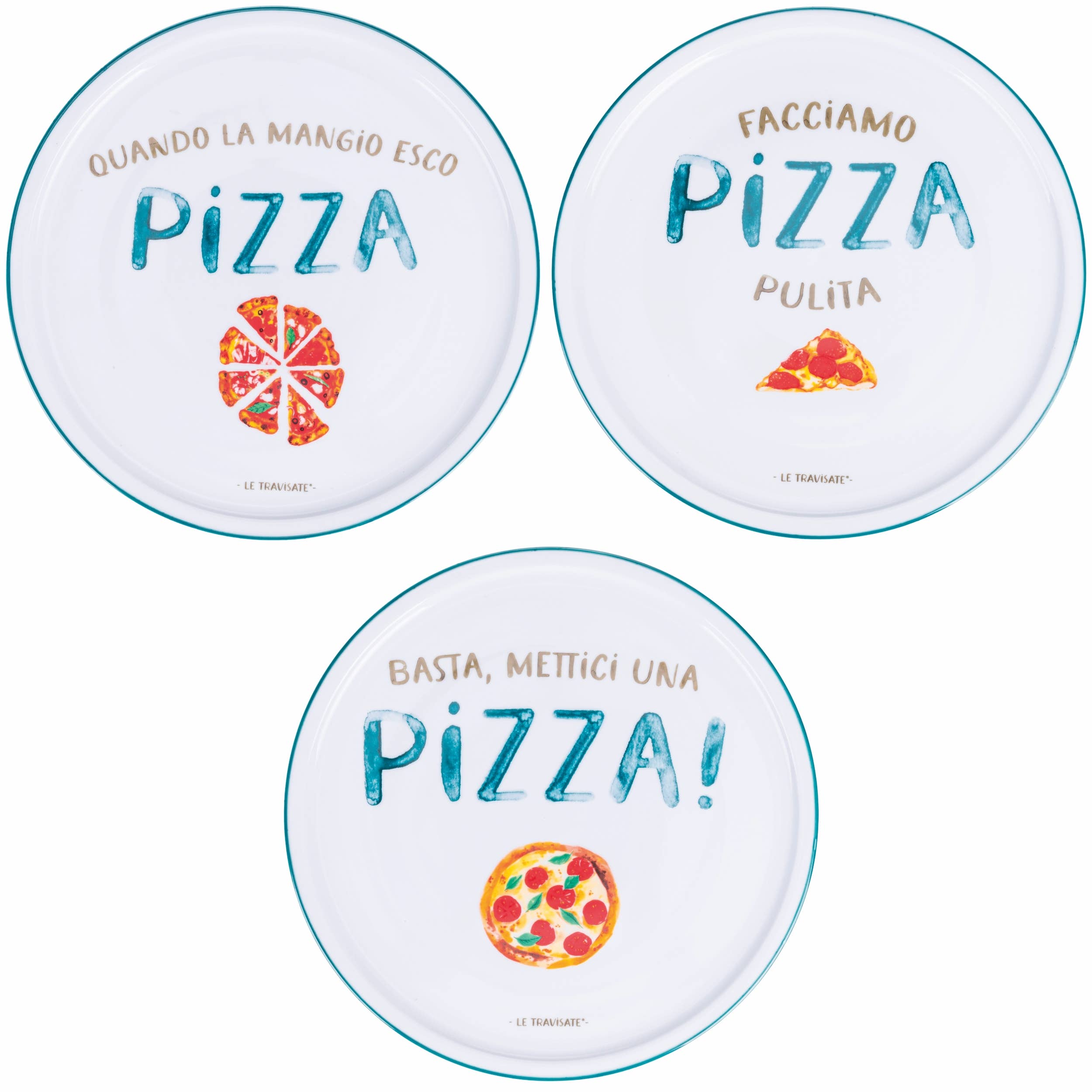 DE VERVORMDE PIZZABORD D33CM 3 ASS.