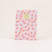 Papieren zakken Butterfly Hearts, lila: Middelgroot (12x21cm)