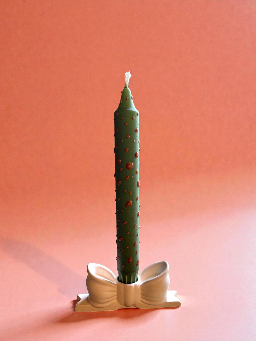 Vrolijke Gloed | Terra & Blad Tikker Kaars | 2,3x20 cm