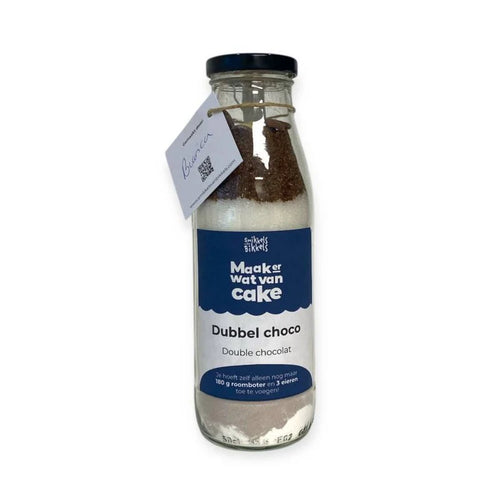 Cakemixen in fles Dubbel Choco