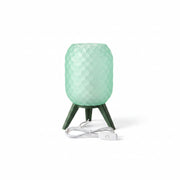 3d geprint lamp op voet groen transparant