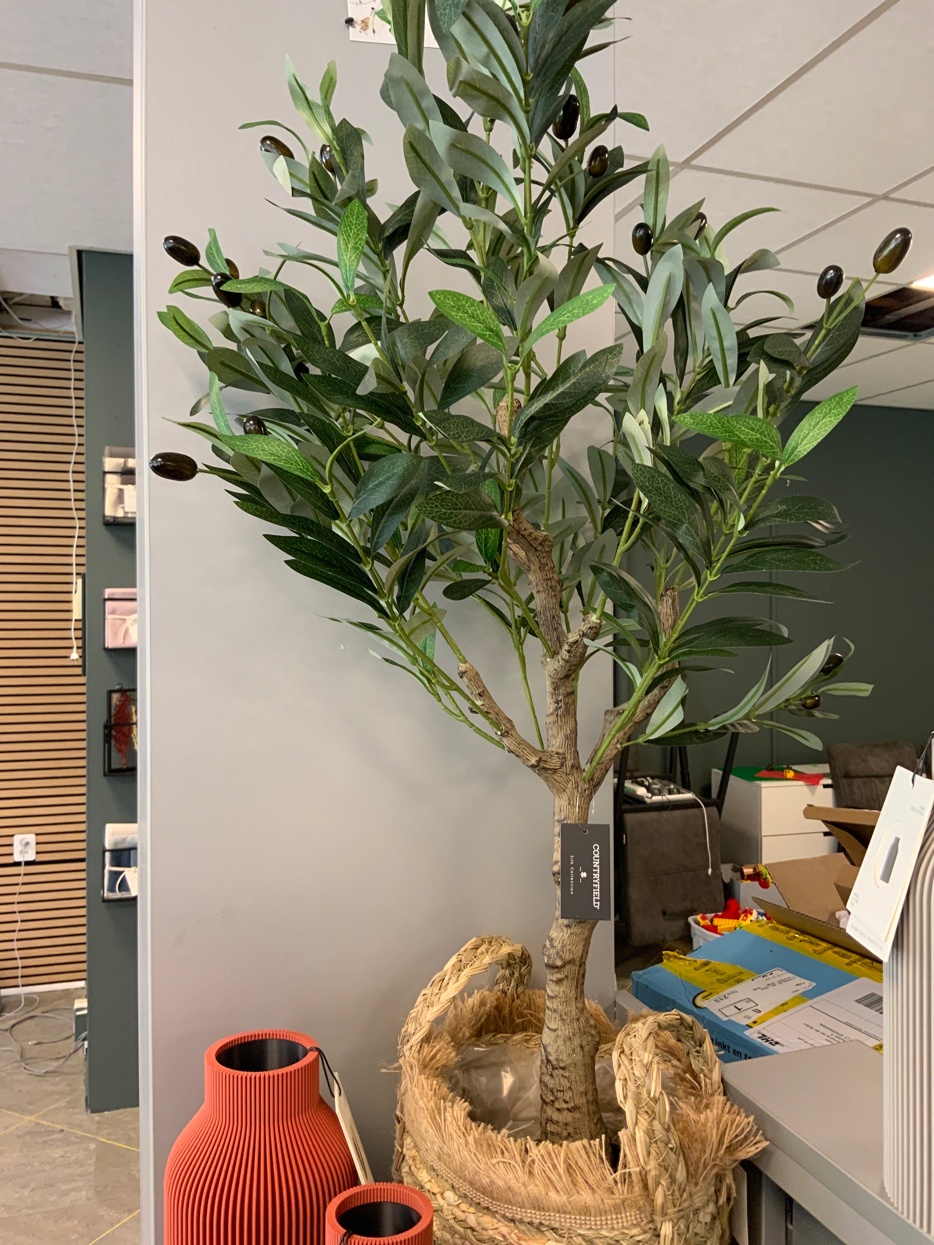 Kunstplant Olijf Olea M groen- L40B40H90CM