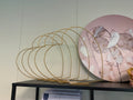 Metaal hart 39 cm gold