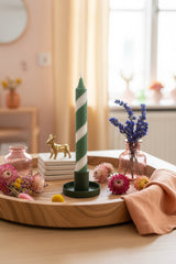3d geprinte kaarsenstandaard groen