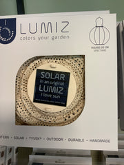 Lumiz Solar Lampion Rond Spectare - 20cm - Soft Blush