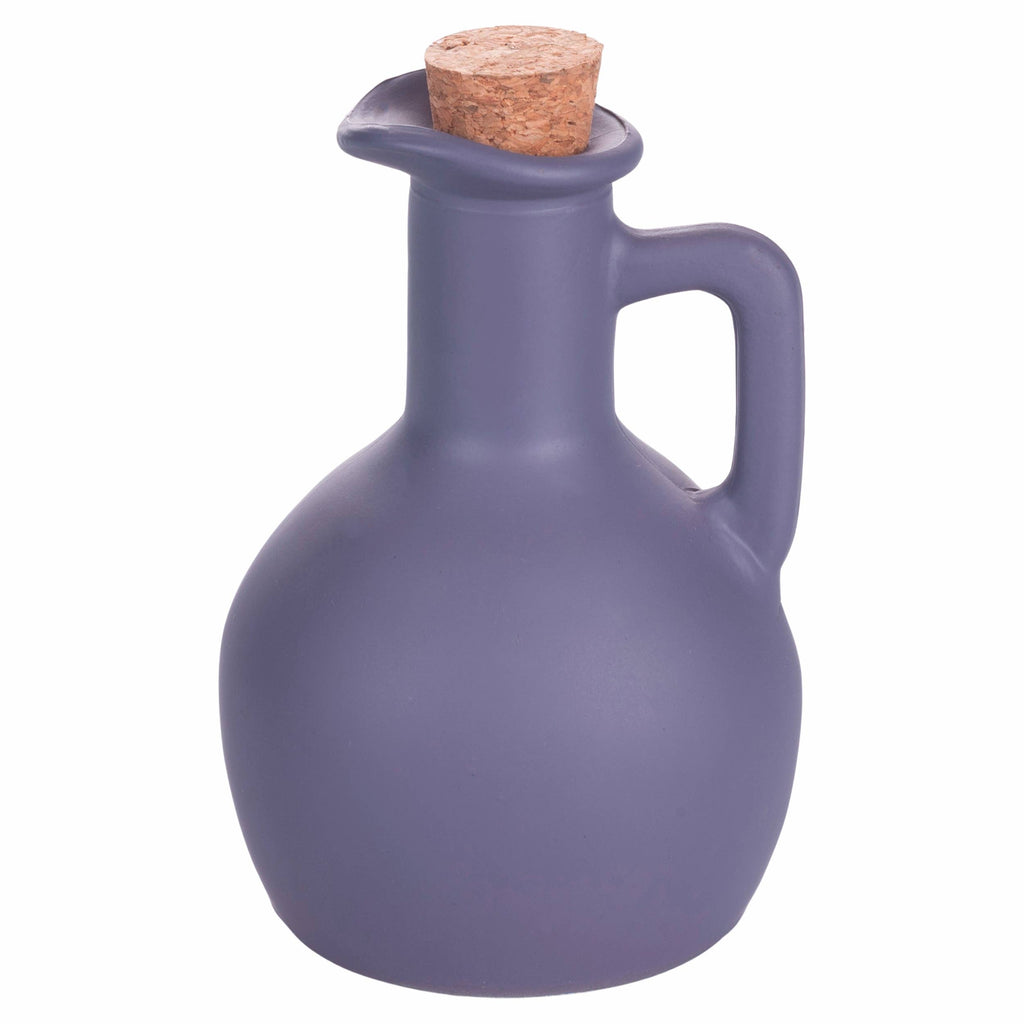 ANFORINA matte oliefles 250 ml met kurken dop, 6 assorti kleuren