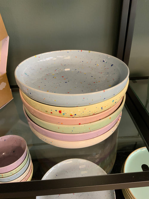 New party low pasta Plate 23 cm lilac