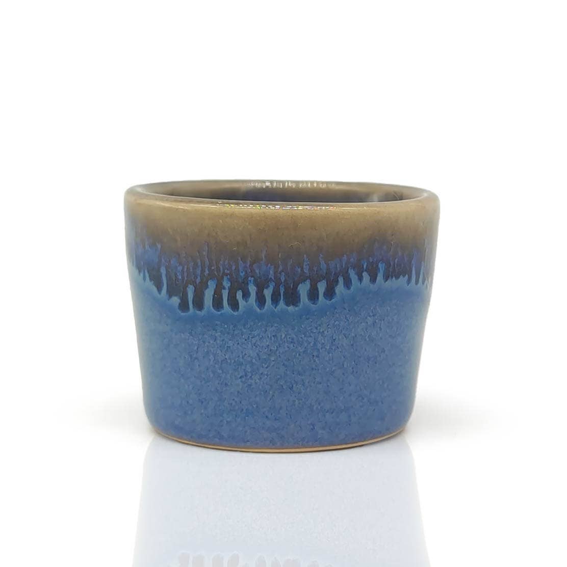 Steengoed eierdop "Anker" blauw