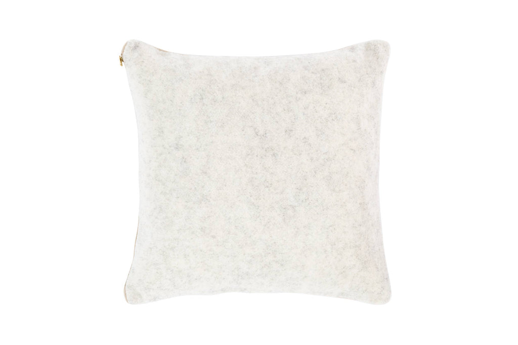 Kussen (gevuld) ZENIA - 45x45 cm: Ivoor/wit