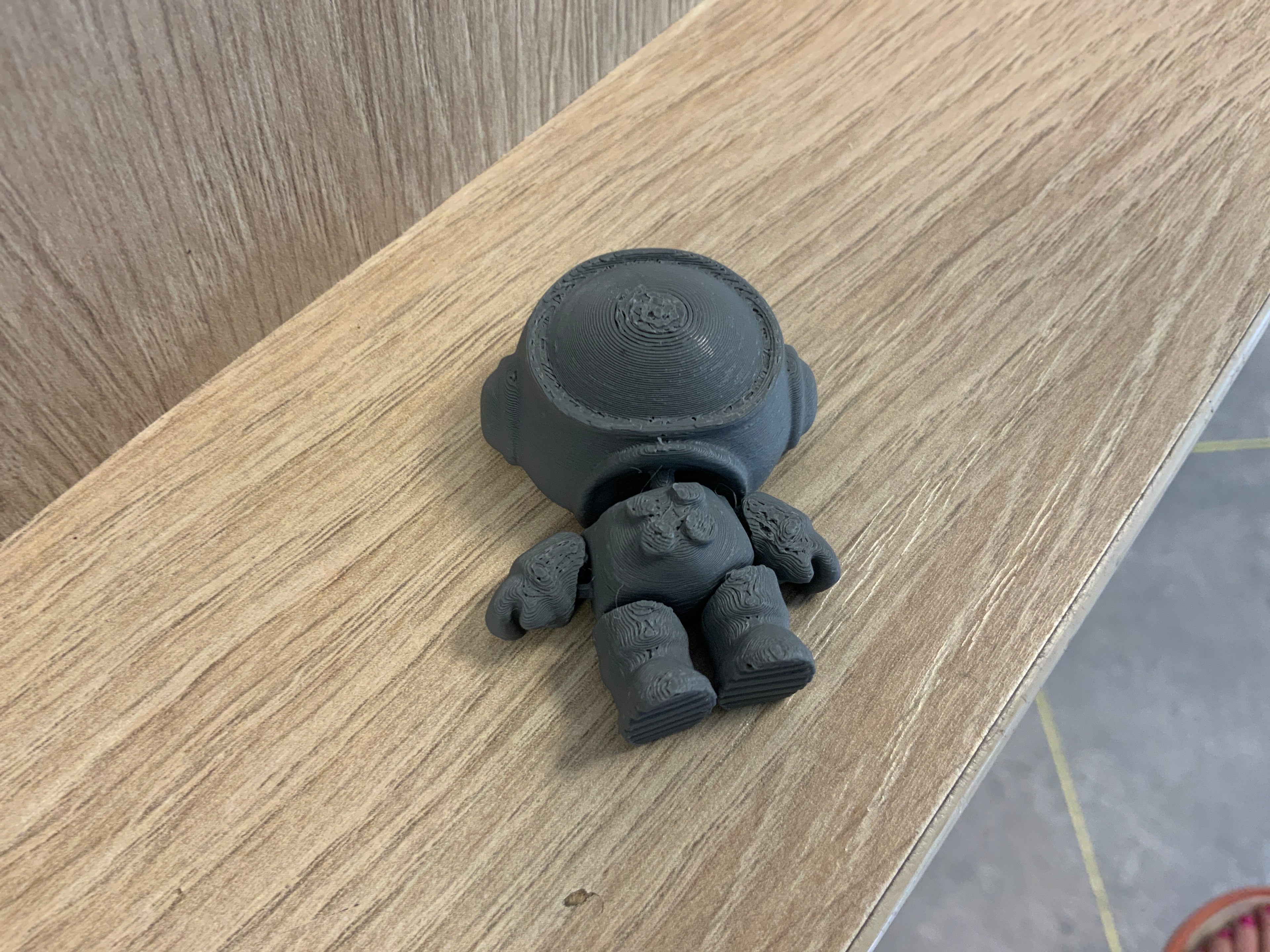 3d geprinte sleutelhanger astronaut beweegbaar