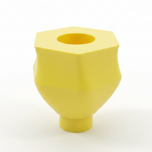 3D geprinte modulaire kaarsenstandaard middenstuk tulp geel