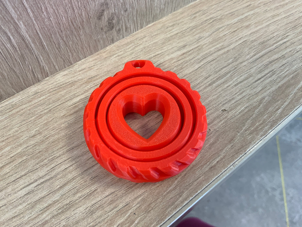 3D geprinte sleutelhanger spinner