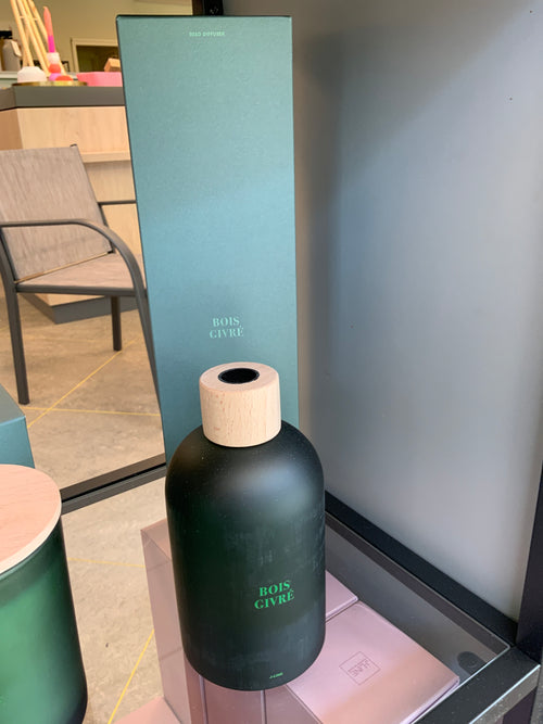 J-Line geurstokjes Accords Essentiels - bois givré - groen - 550 ml