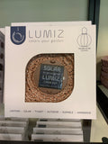Lumiz Solar Lampion Rond Sashiko - 20cm - Mocha Mousse