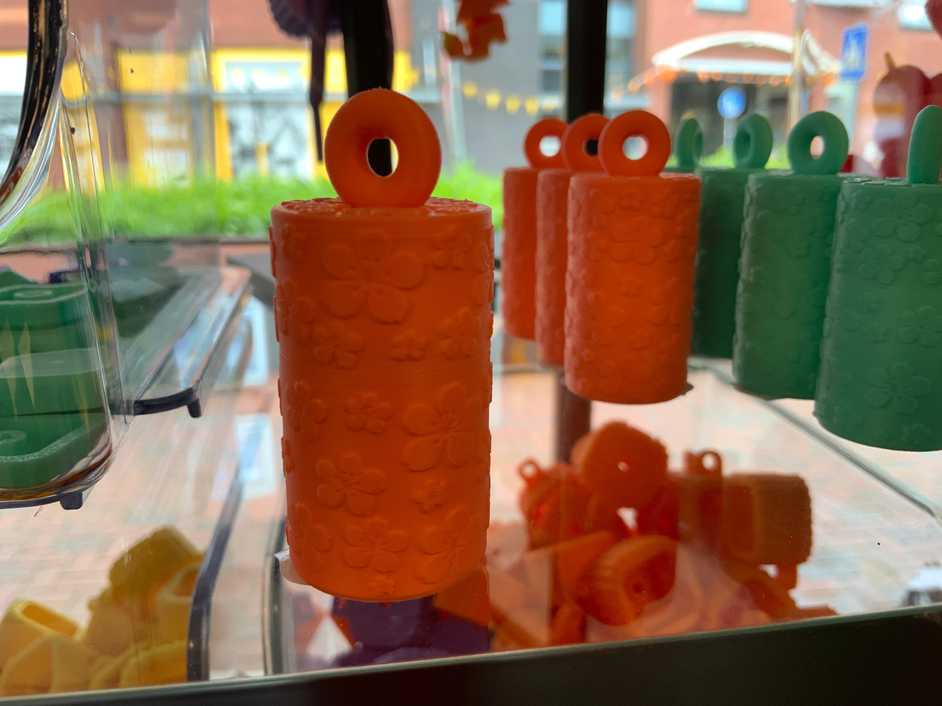 3D geprinte pillendoosjes sleutelhanger