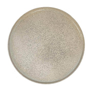 Groot stenen bord ø 27,5 cm, modern grijs