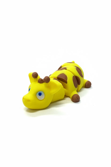 3d geprinte sleutelhanger giraffe beweegbaar