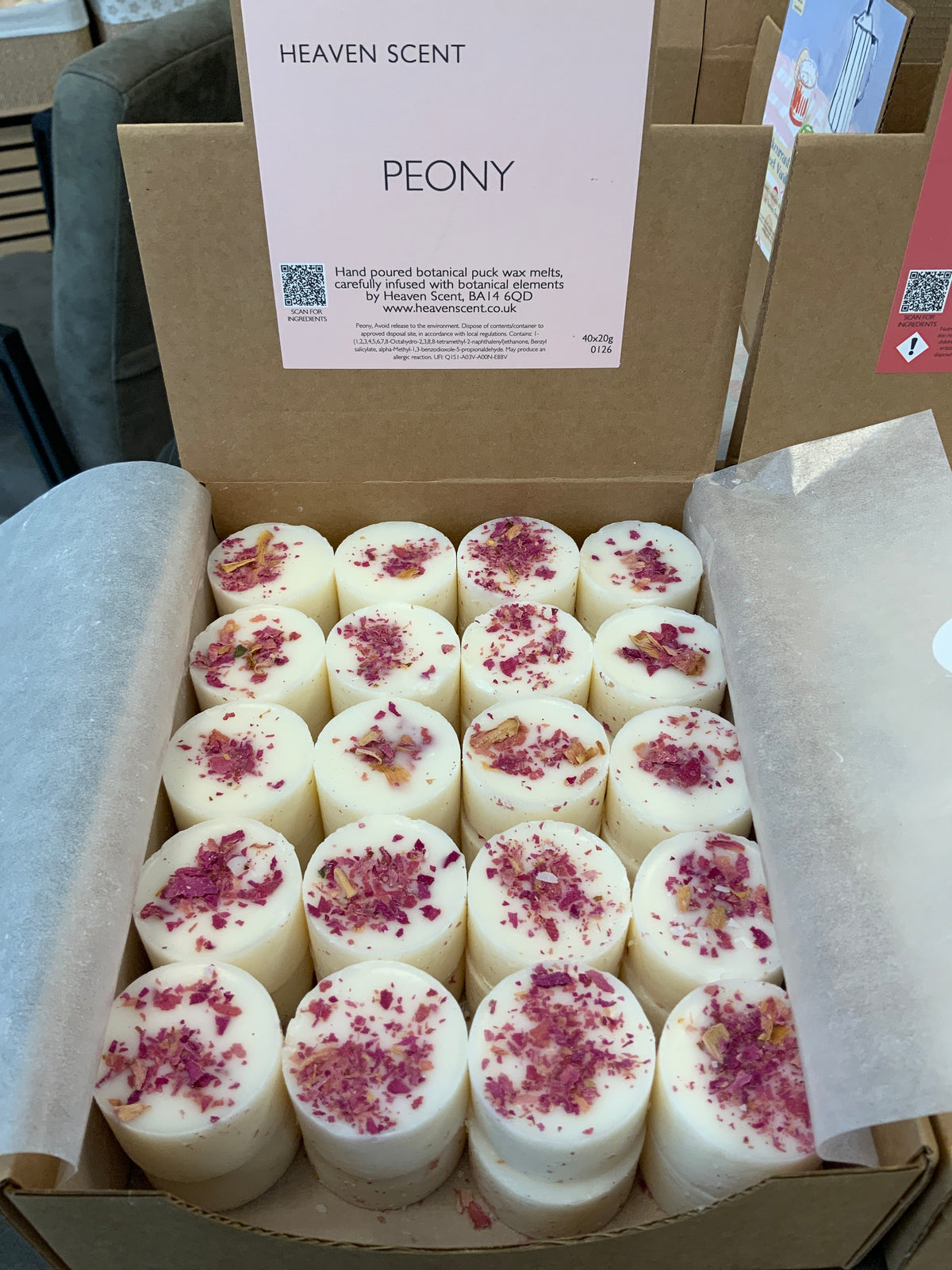 Heaven sent waxmelts peony 20gr