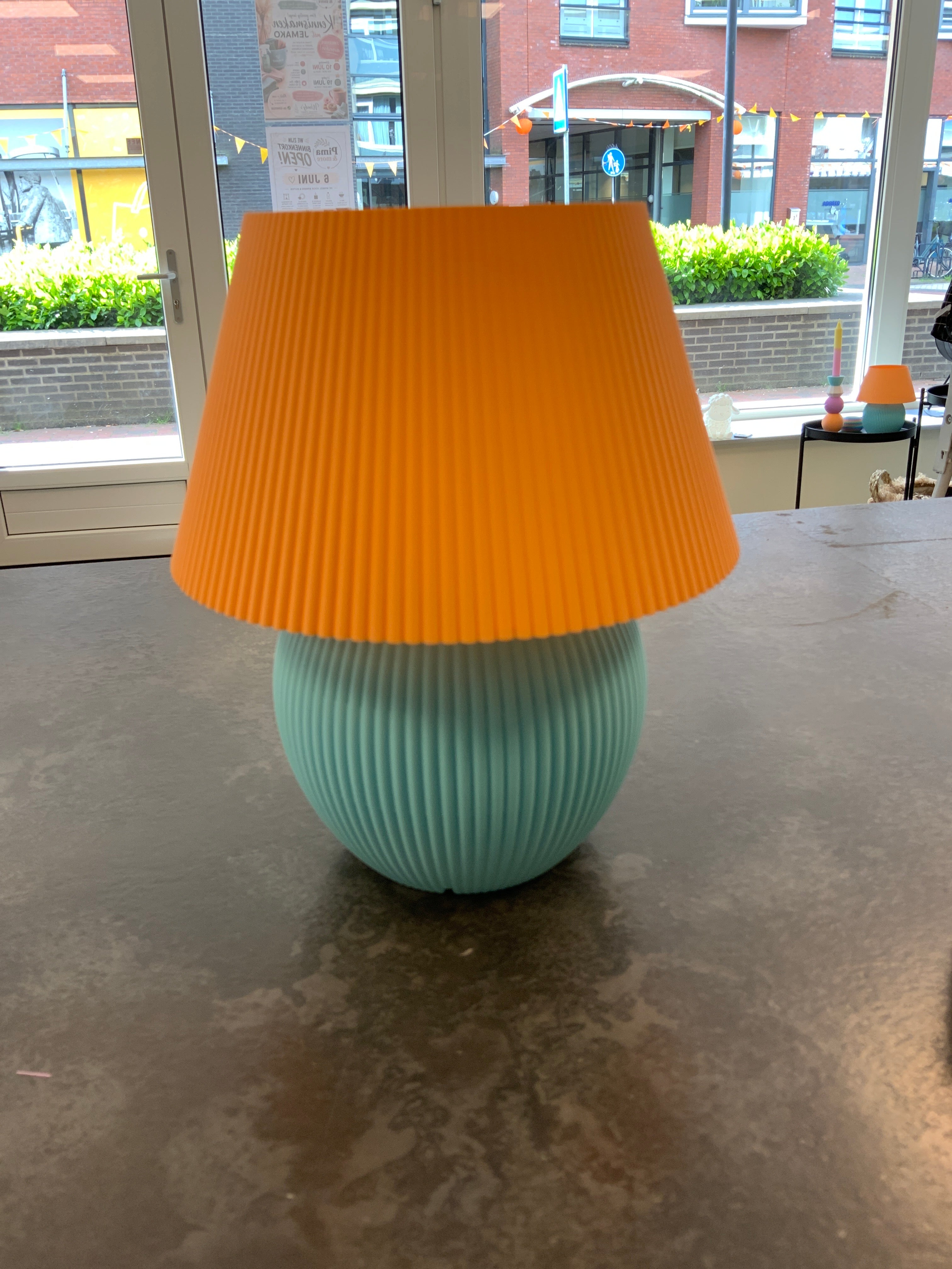3D geprinte lamp inclusief lamp
