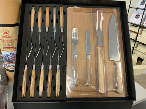 Steak Cutlery Set Steel 15 pcs Zilver