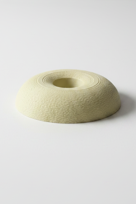 3d geprint Modulaire kaarsen standaard donut beige