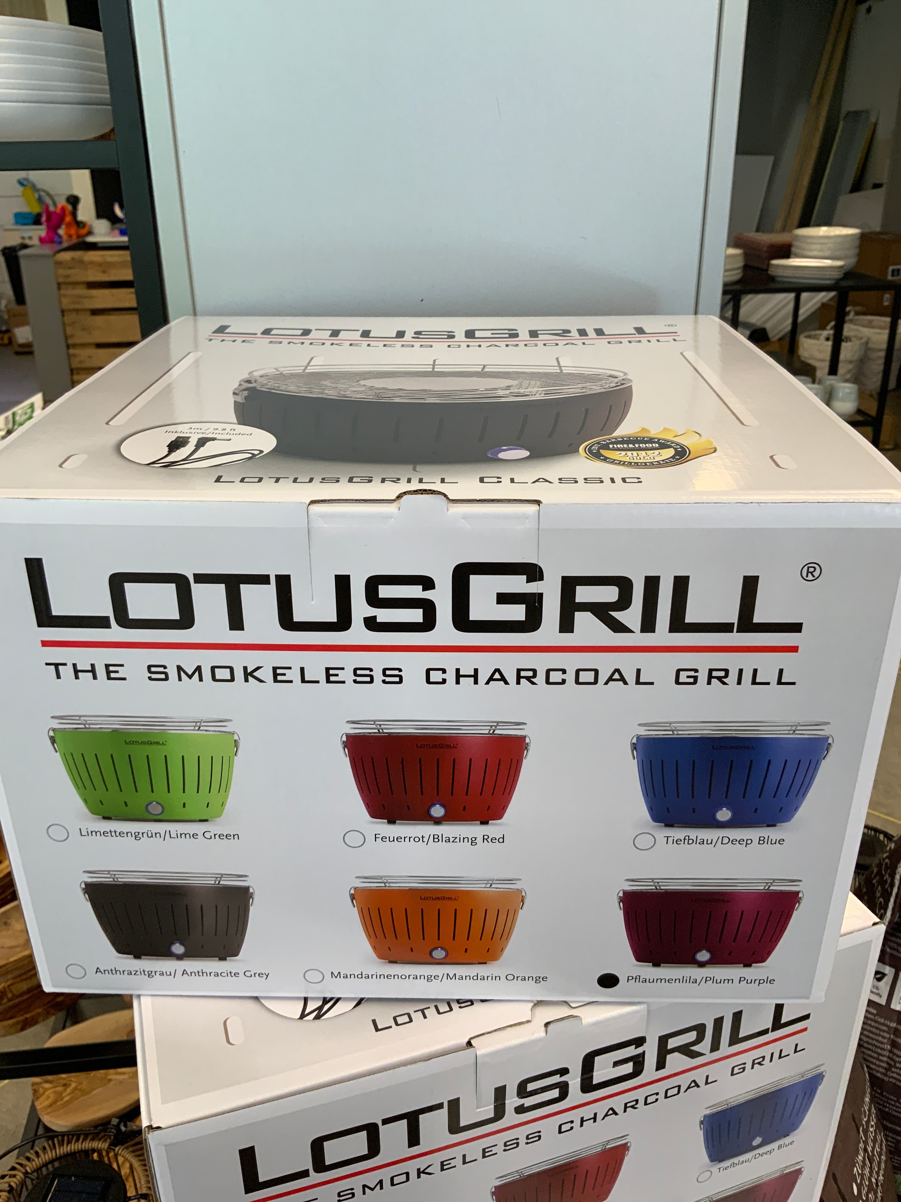 LotusGrill Classic Tafelbarbecue - Ø350mm Grijs