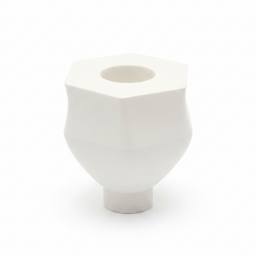 3D geprinte modulaire kaarsenstandaard middenstuk tulp wit