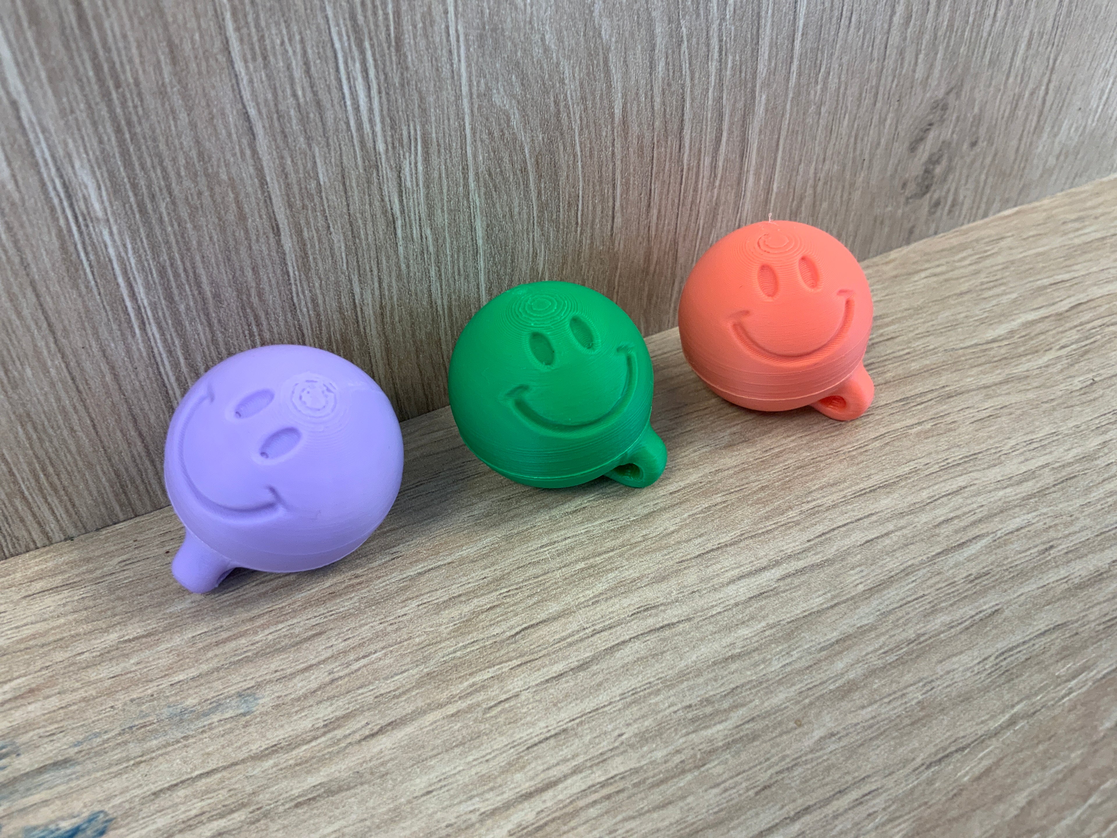 3d geprint pillendoosje sleutelhanger klein smiley