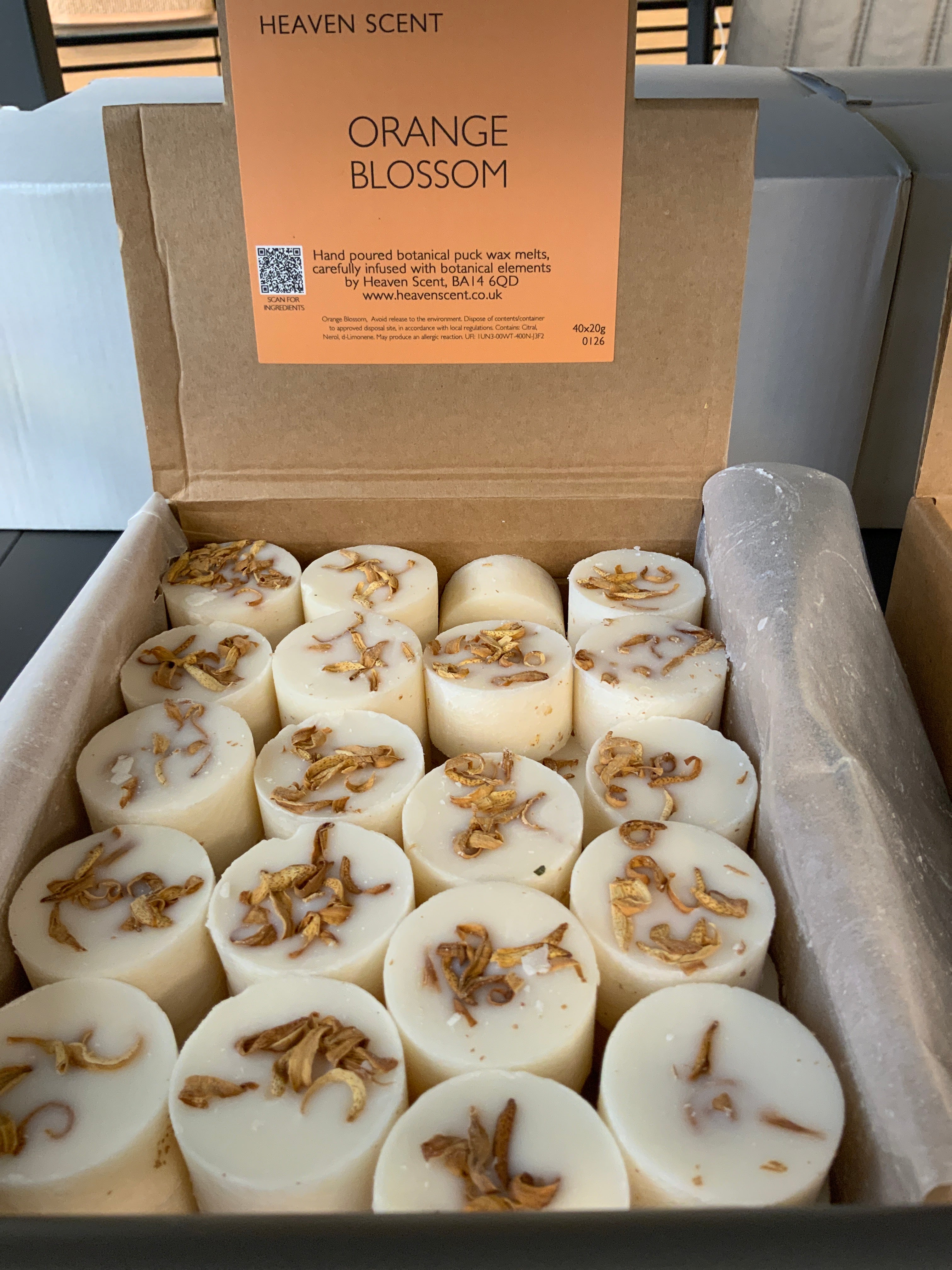 Heaven sent waxmelts orange blossem 20 gr