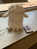 3D geprinte lamp schaapje wit