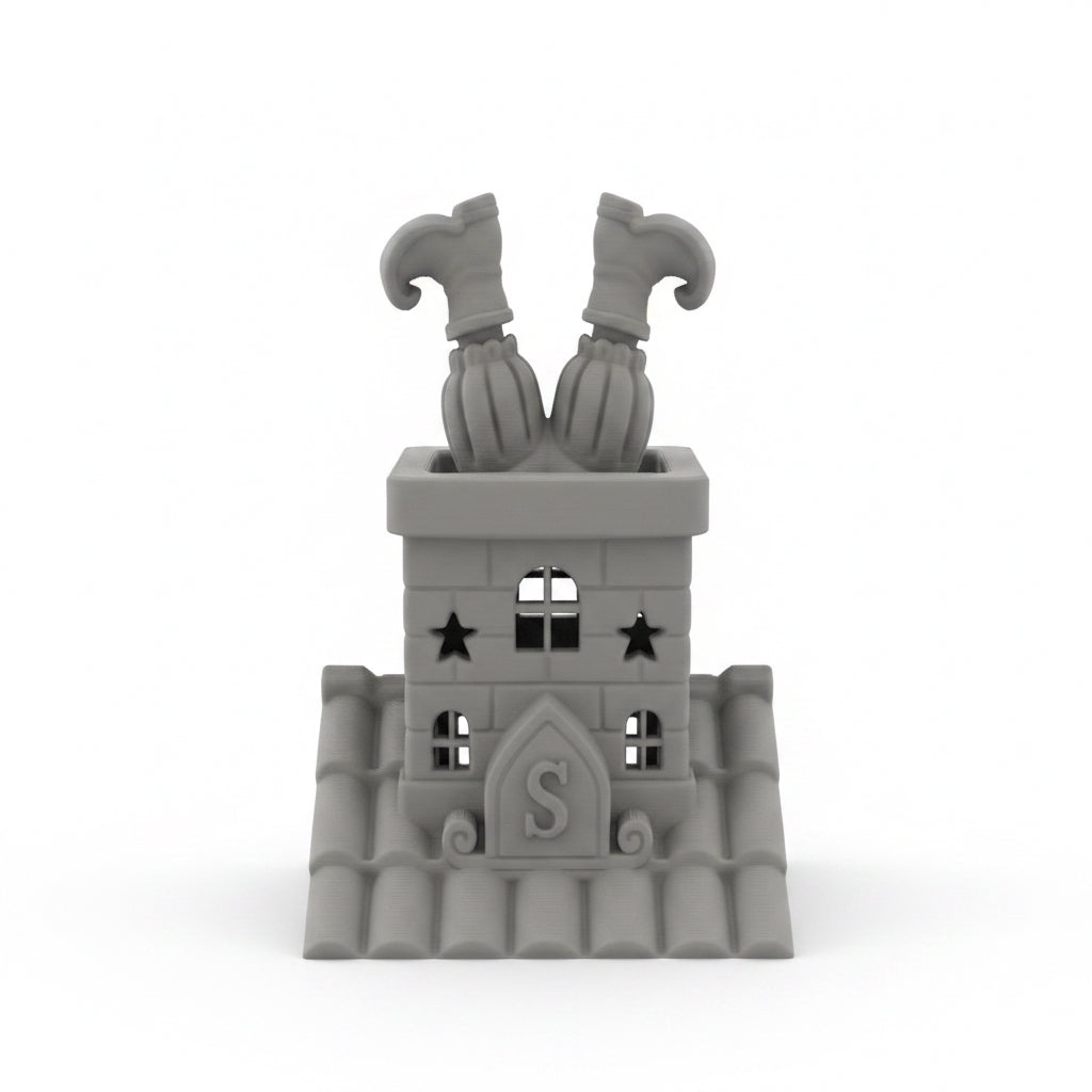 3D geprint waxinelichtje schoorsteen Piet