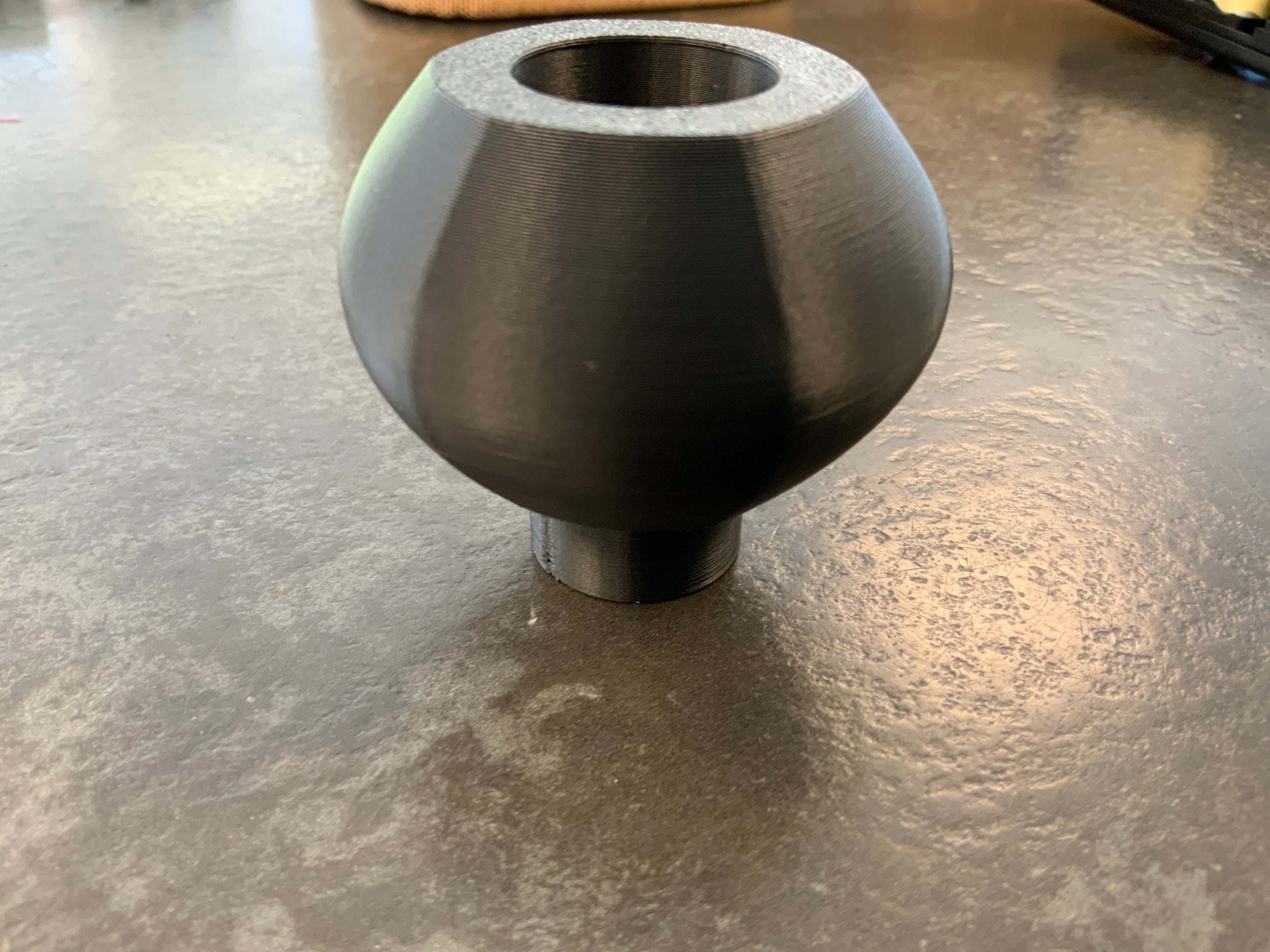 3D geprinte modulaire kaarsenstandaard middenstuk zwart