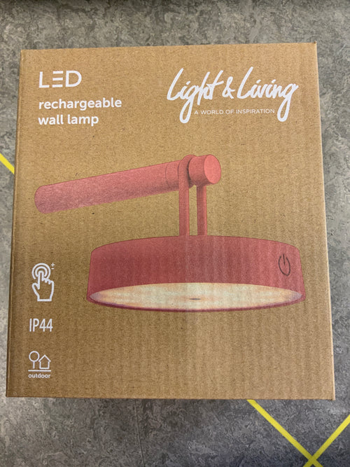 Led wandlamp rechargeable wall lamp koraal