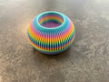 3D geprint waxinelichtje regenboog kleuren klein