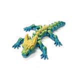 3d geprinte sleutelhanger draak beweegbaar