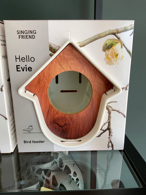 Bird Feeder hello Evie wit