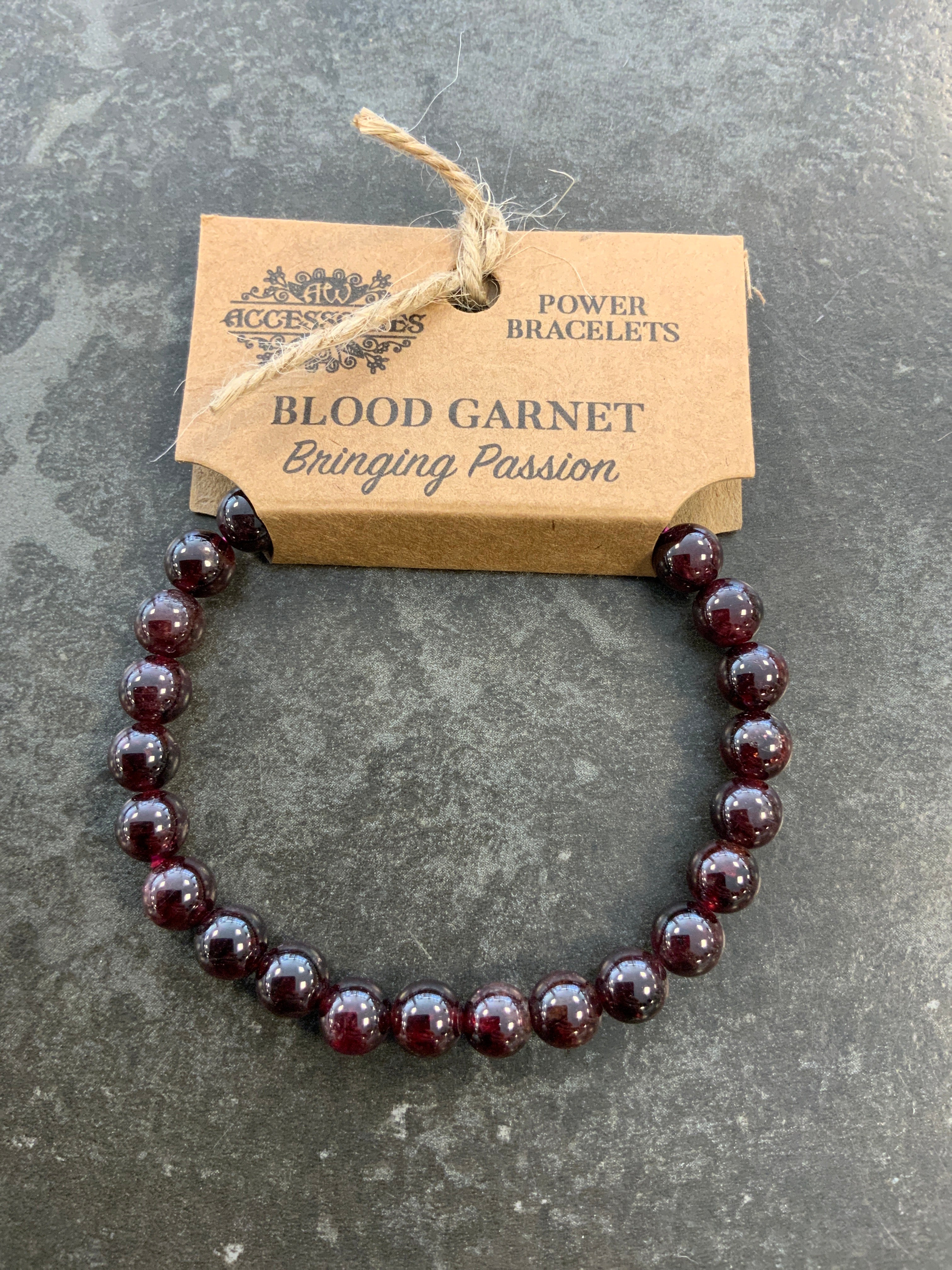 Power bracelets blood Garnet (bringing passion)