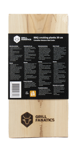 BBQ Rookplank 30cm 2 stuks