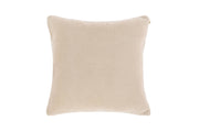 Kussen (gevuld) ZENIA - 45x45 cm: Ivoor/wit