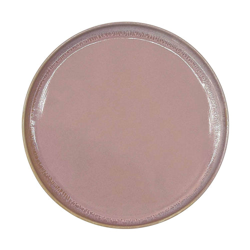 Grote stenen bord, Ø 27,5 cm, roze