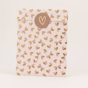 Papieren zakken Butterfly Hearts, Beige: Middelgroot (12x21cm)