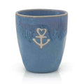 Espressokopje van steengoed 'Anchor' blauw