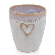 Stoneware ‘Heart’ espresso kopje in polar white